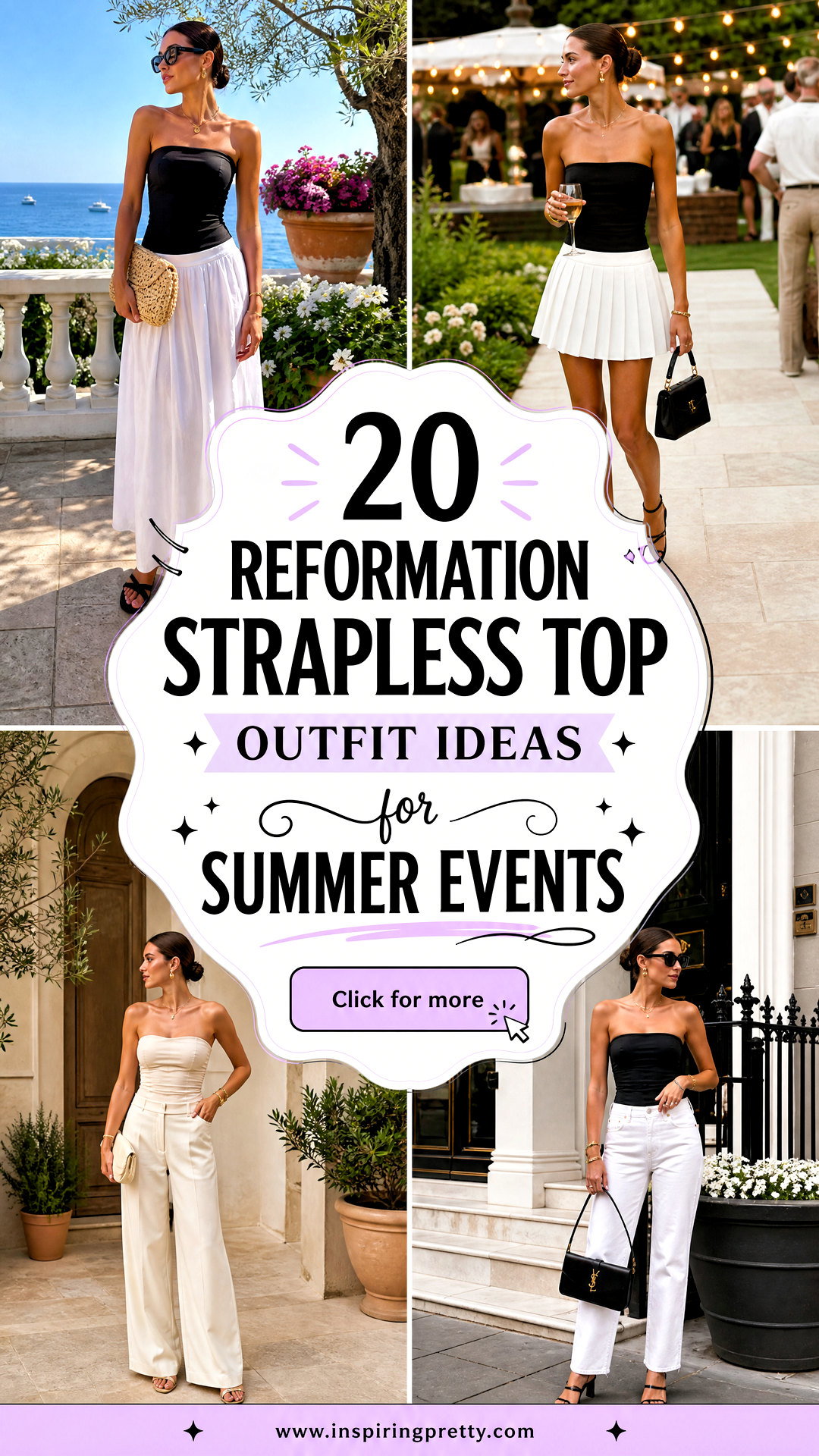 20 Reformation Strapless Top Outfit Ideas for Summer Events - 20 Reformation Strapless Top Outfit Ideas for Summer Events