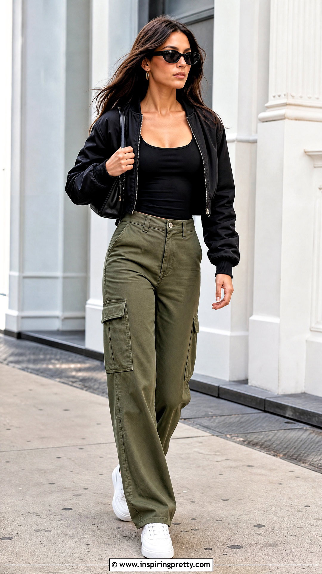 Reformation Tate Top With Cargo Pants - 20 Reformation Tate Top outfit ideas