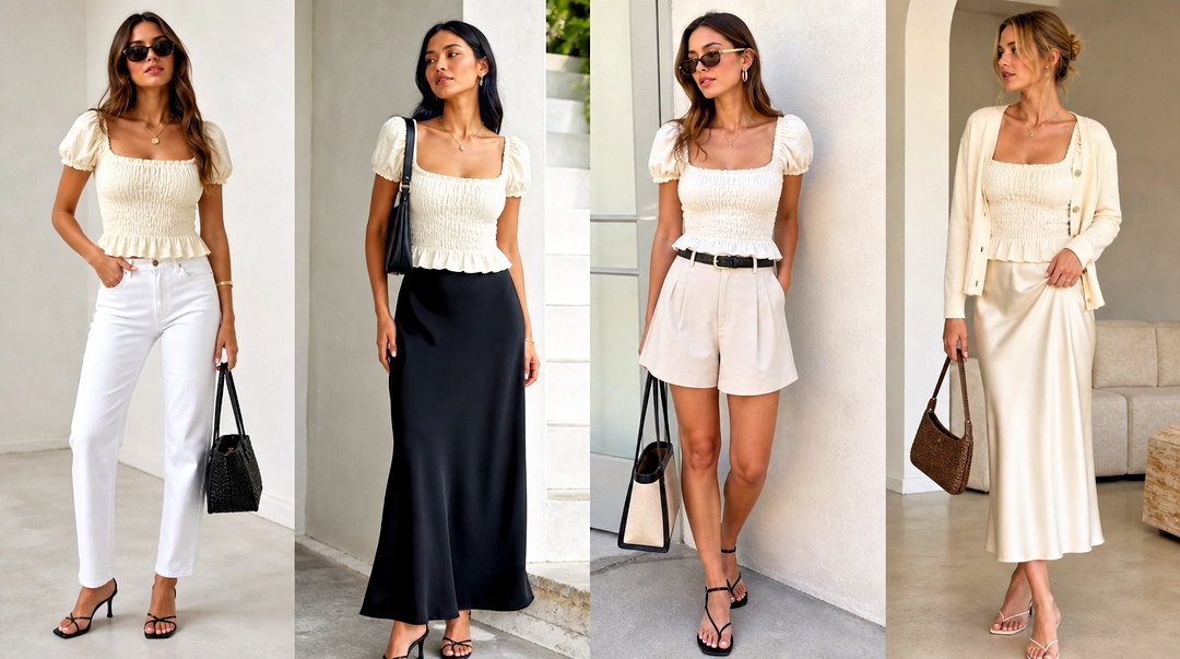 20 Reformation Viviana Top Outfit Ideas for Vacation Style