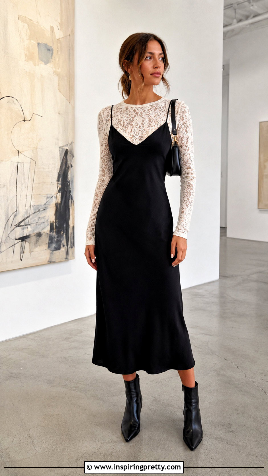Reformation White Lace Top Under A Slip Dress - 20 Reformation White Lace Top outfit ideas