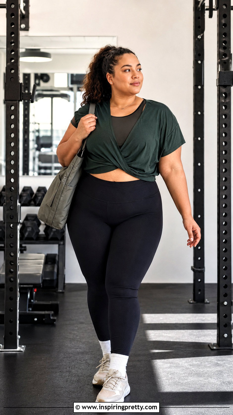 Relaxed Lululemon Gym Top With Full Length Leggings - 25 lululemon gym top outfit ideas