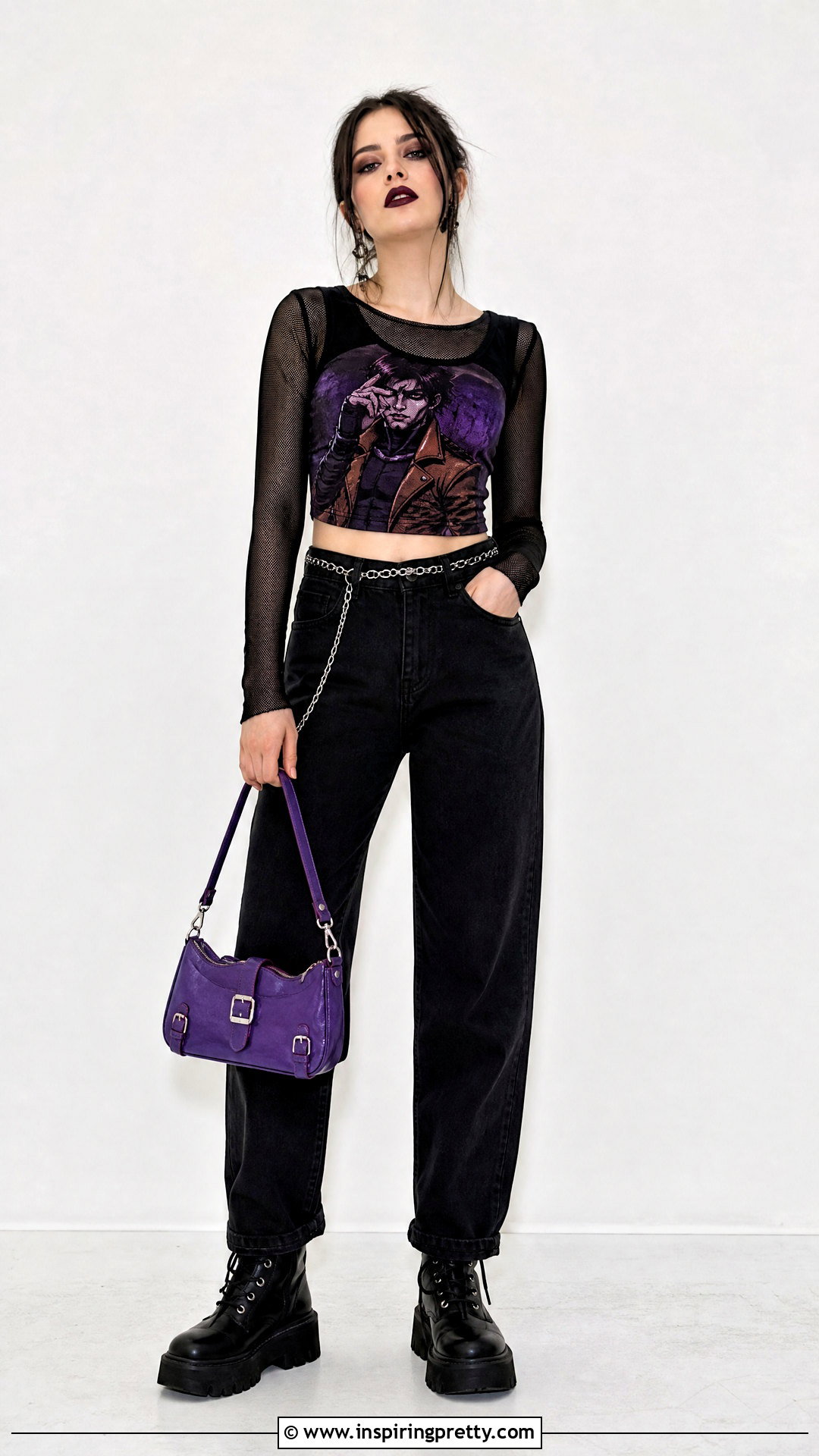 Remy Lebeau Crop Top With Mesh Layer and Jeans - 25 Remy Lebeau Crop Top outfit ideas