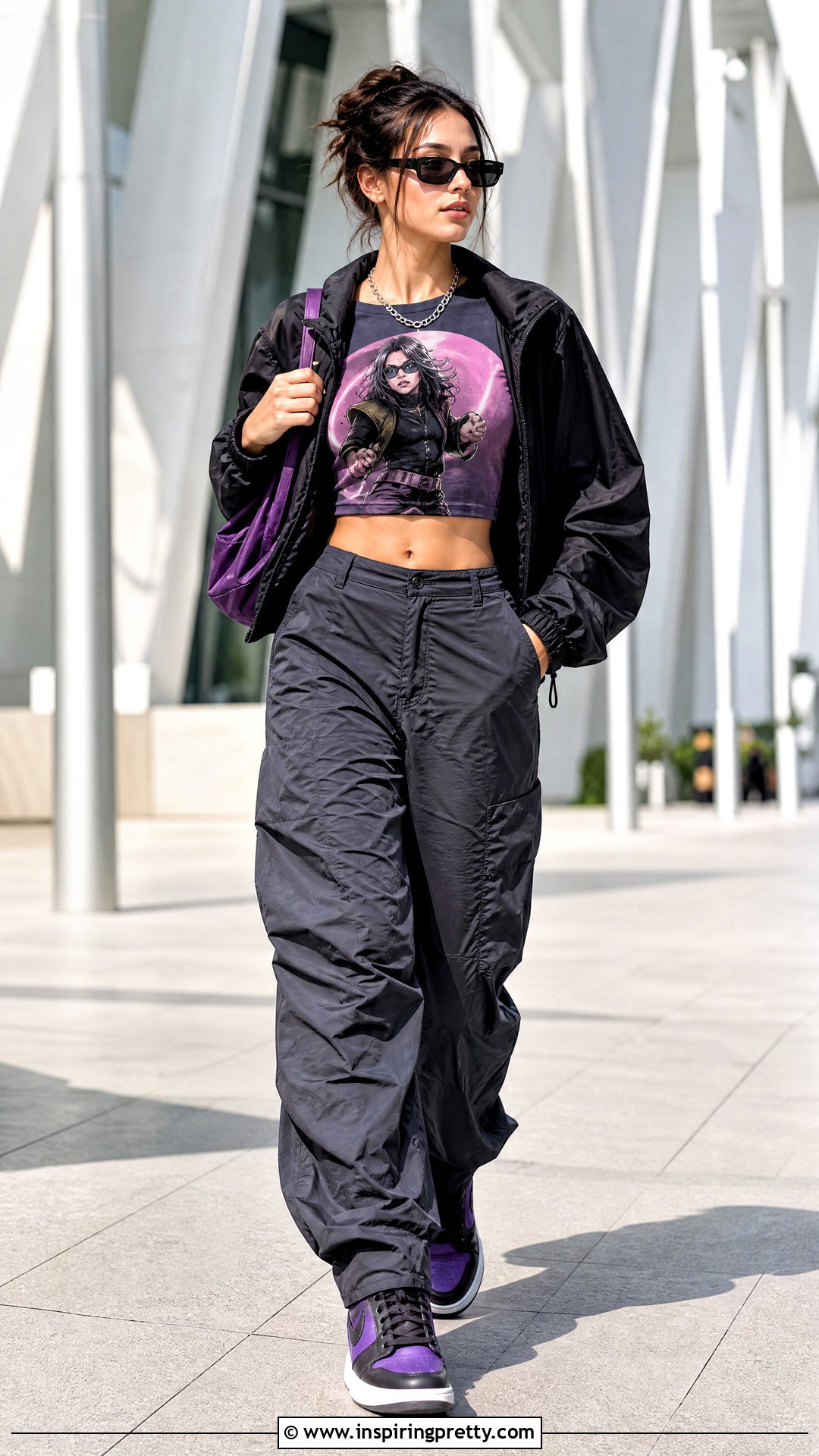Remy Lebeau Crop Top With Parachute Pants - 25 Remy Lebeau Crop Top outfit ideas