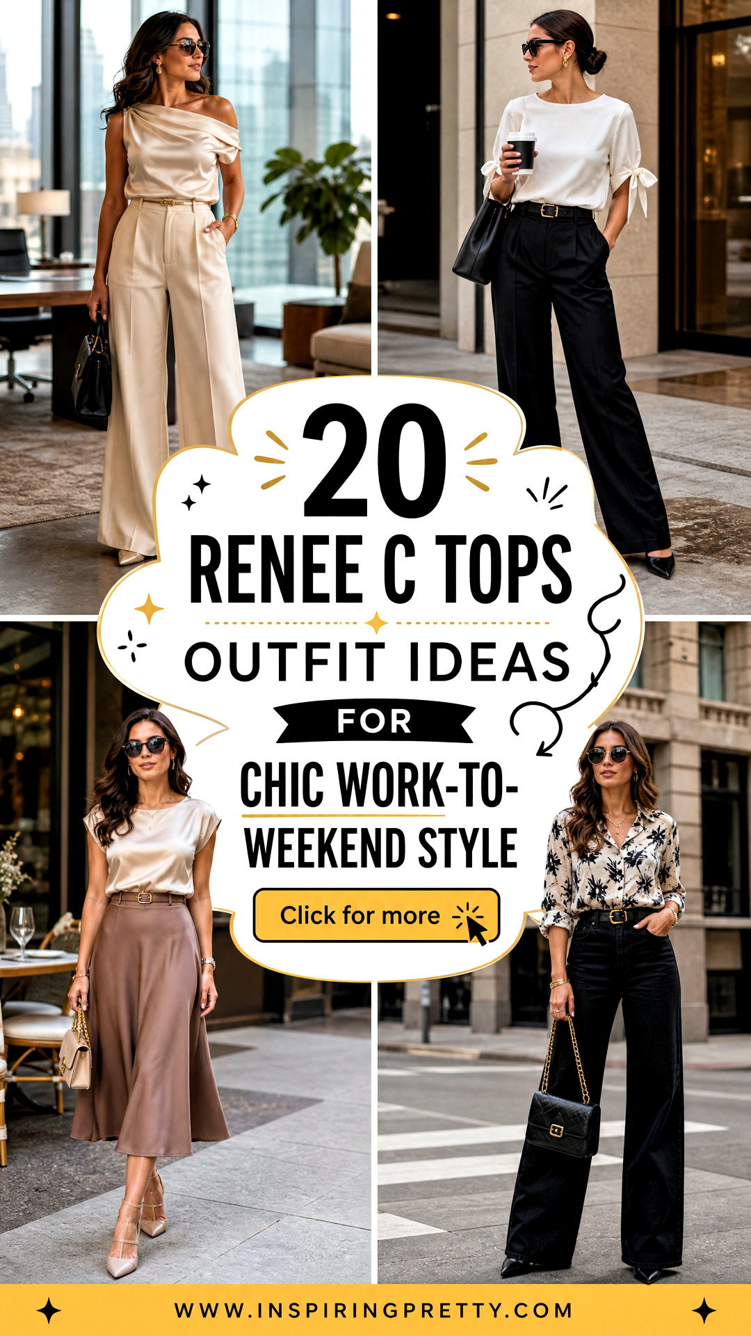 20 Renee C Tops Outfit Ideas for Chic Work-to-Weekend Style - 20 Renee C Tops Outfit Ideas for Chic Work-to-Weekend Style