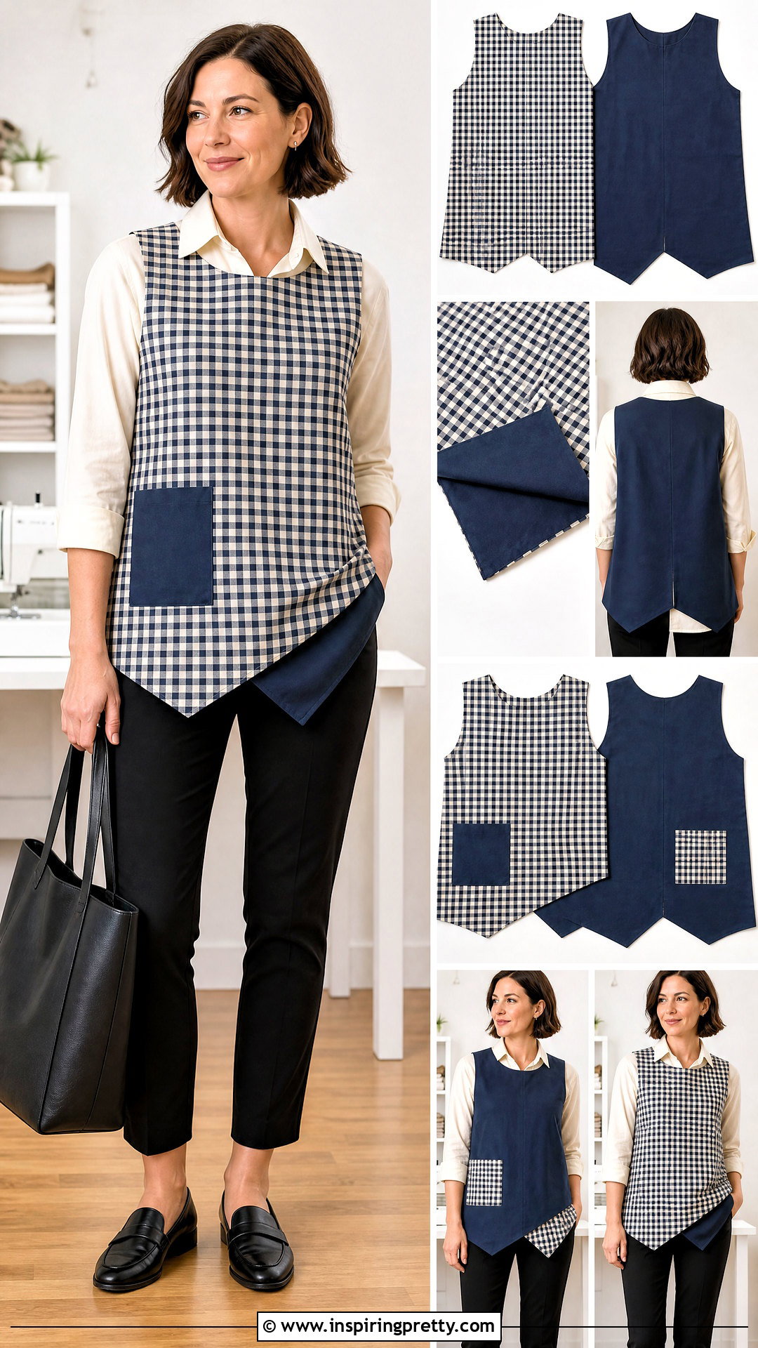 Reversible Apron Top - 20 apron top tutorials