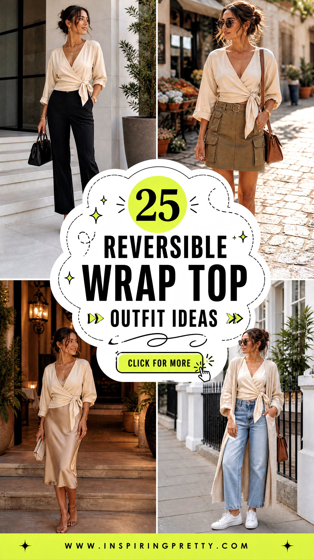 25 Reversible Wrap Top Outfit Ideas for Two-in-One Style - 25 Reversible Wrap Top Outfit Ideas for Two-in-One Style