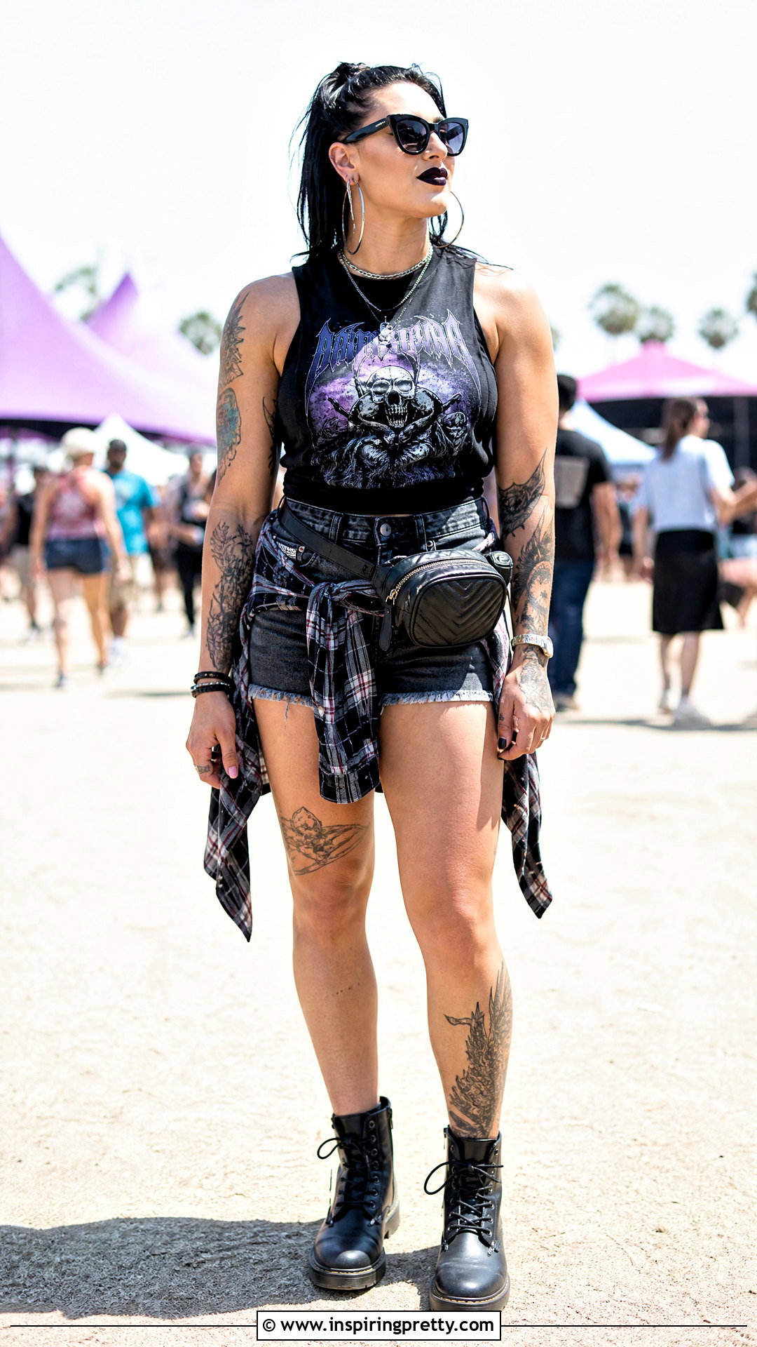 Rhea Ripley Denim Shorts And Sleeveless Top Outfit - 25 rhea ripley top outfit ideas