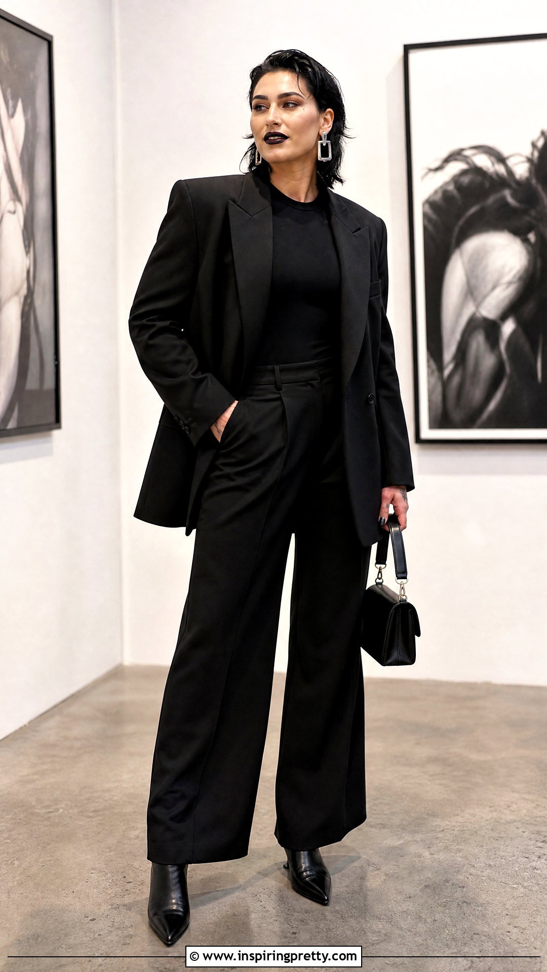 Rhea Ripley Oversized Blazer And Bodysuit Outfit - 25 rhea ripley top outfit ideas
