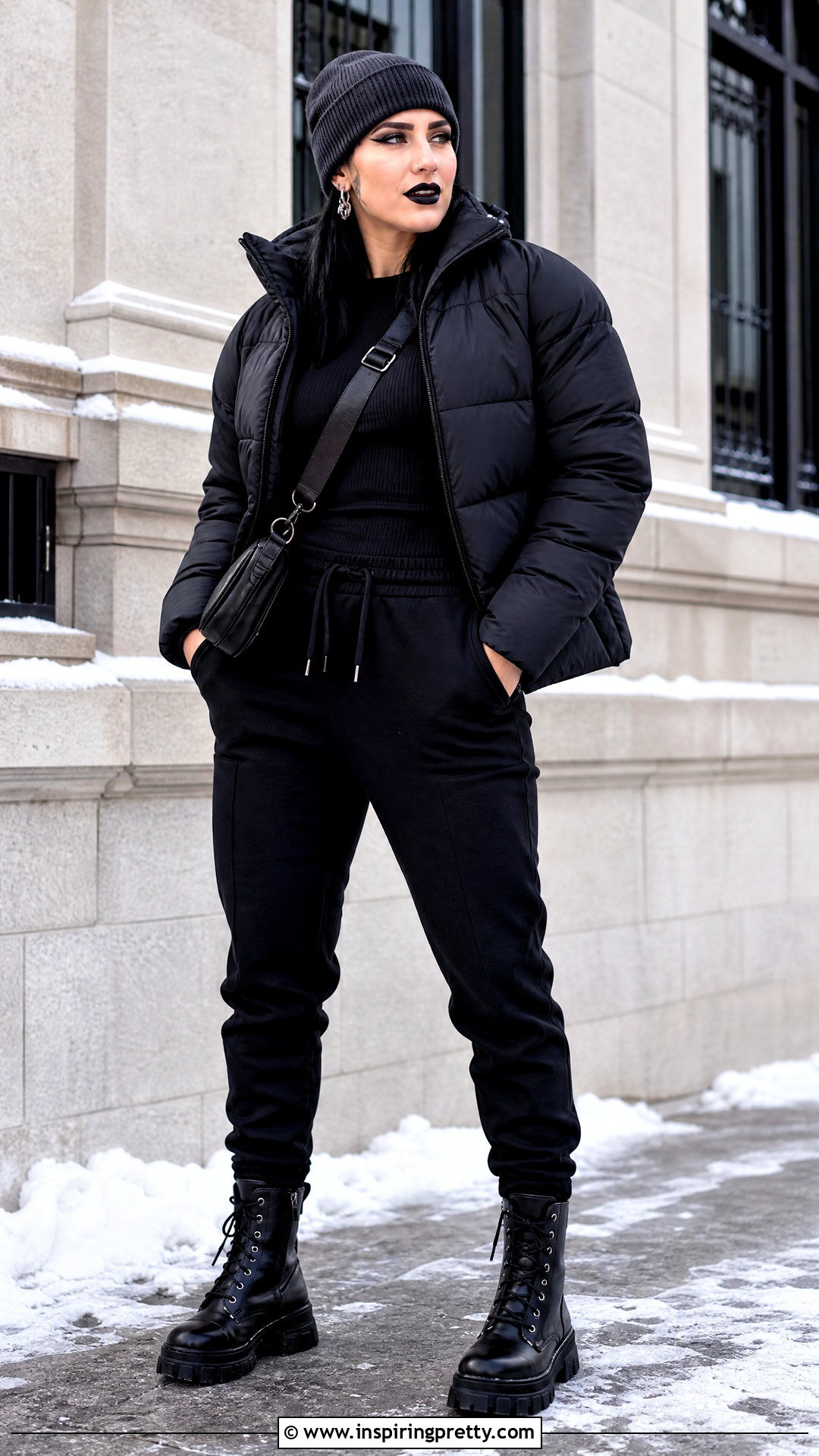 Rhea Ripley Puffer Jacket And Joggers Outfit - 25 rhea ripley top outfit ideas