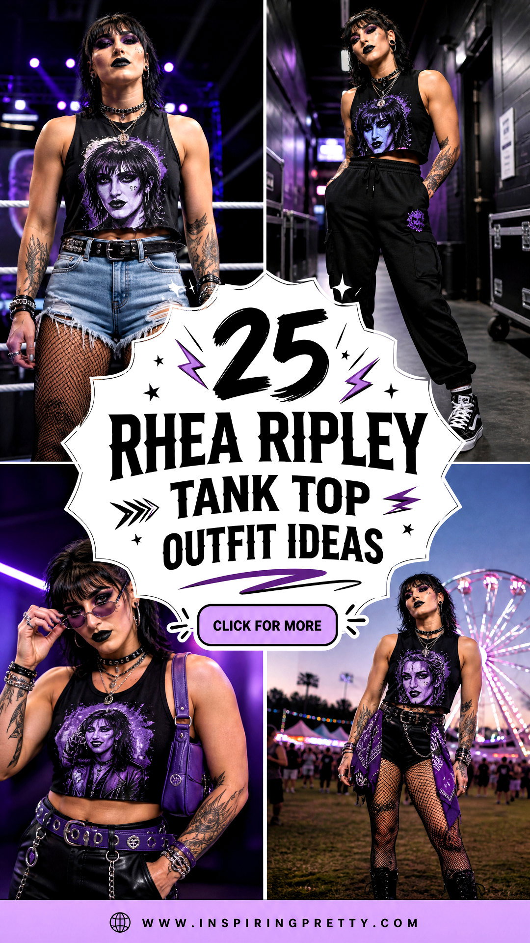25 Rhea Ripley Tank Top Outfit Ideas for Fearless WWE Fans - 25 Rhea Ripley Tank Top Outfit Ideas for Fearless WWE Fans