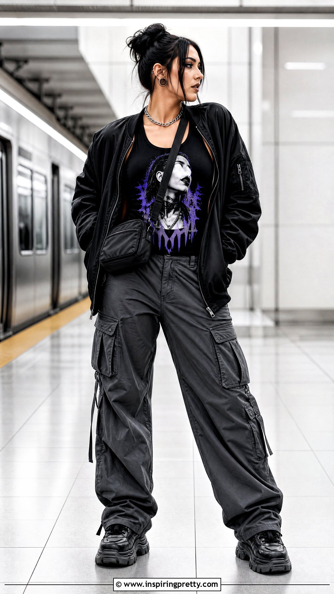 Rhea Ripley Tank Top With Bomber Jacket - 25 rhea ripley tank top outfit ideas