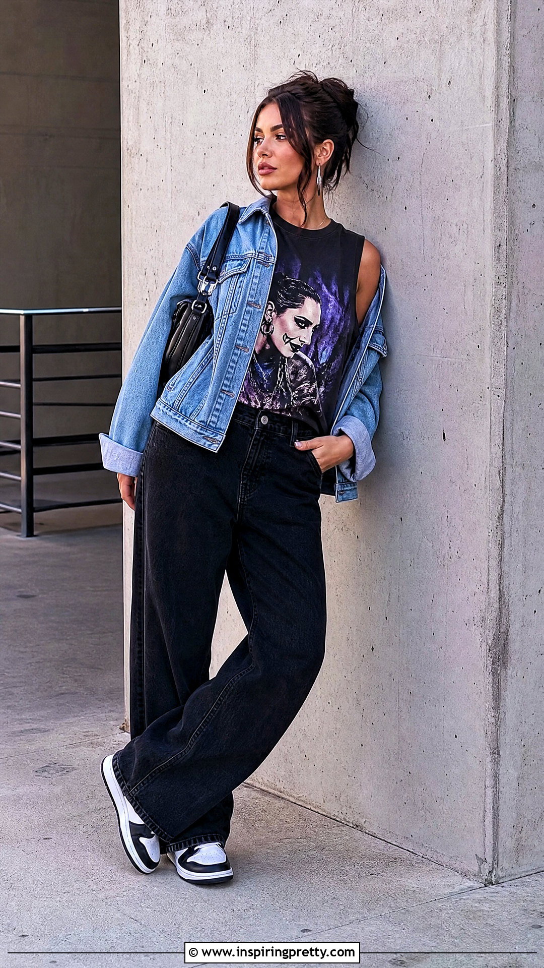 Rhea Ripley Tank Top With Denim Jacket - 25 rhea ripley tank top outfit ideas