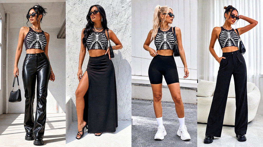 25 Rib Cage Crop Top Outfit Ideas for Edgy Street Style