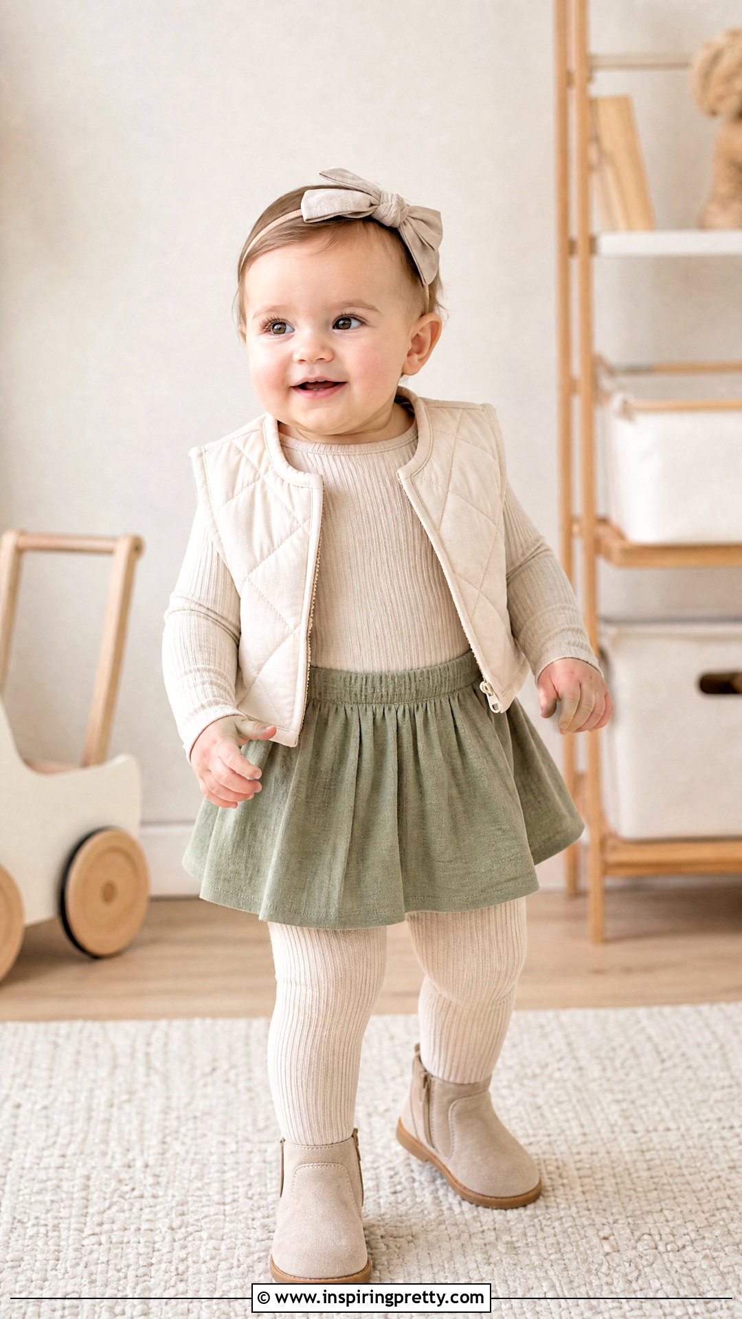 Ribbed Baby Skirt Top Set - 50 baby skirt top designs