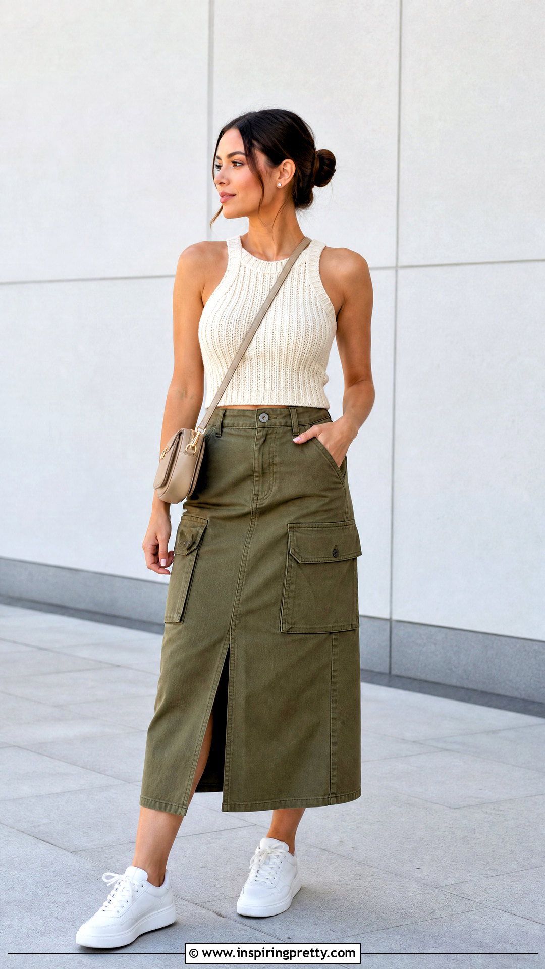 Ribbed Crochet Top With Utility Skirt - 50 top tejidos a crochet
