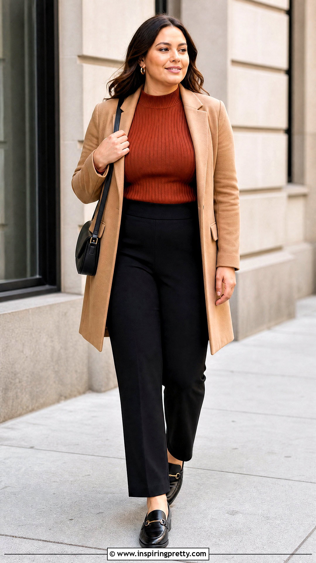 Ribbed Knit Top And Ponte Trousers Outfit - 20 top and trousers outfit materials