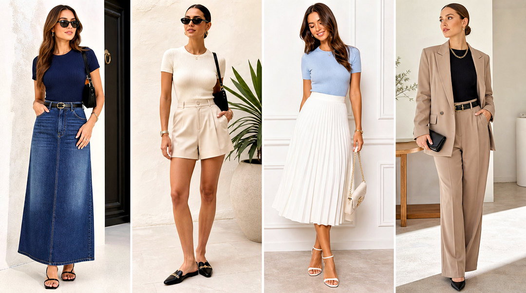20 Ribbed Knit Top Style Outfit Ideas for Chic Layering