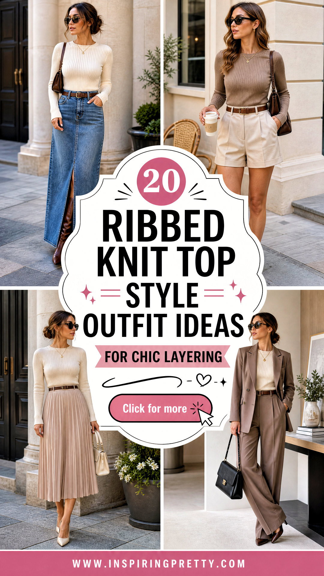 20 Ribbed Knit Top Style Outfit Ideas for Chic Layering - 20 Ribbed Knit Top Style Outfit Ideas for Chic Layering