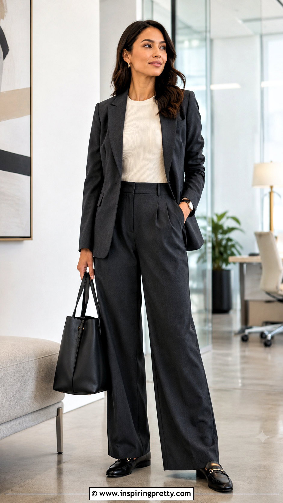 Ribbed Knit Top With Matching Suit - 20 ribbed knit fashion top outfit ideas
