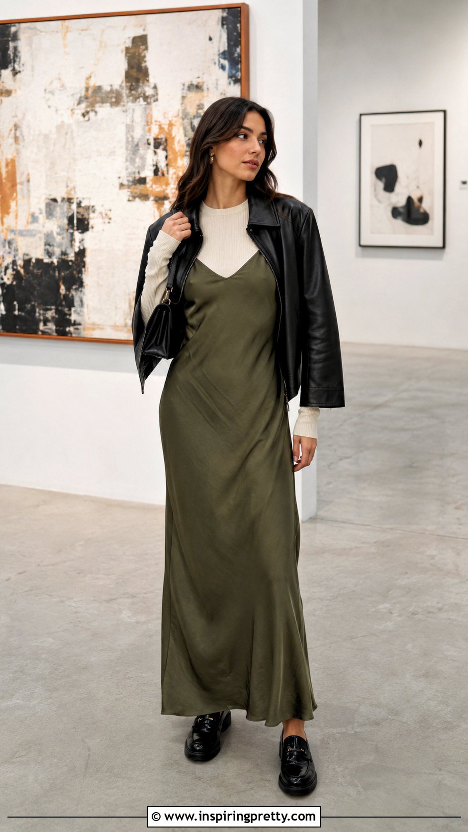 Ribbed Seamless Top Under Slip Dress - 20 Ribbed Seamless Top outfit ideas