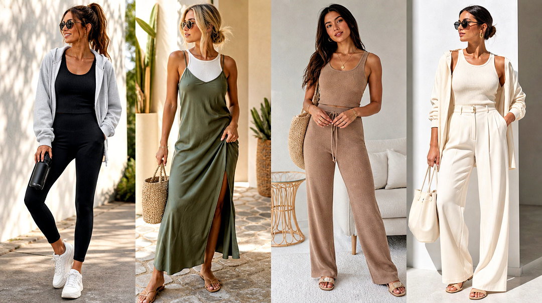 20 Ribbed Tank Top Style Outfit Ideas for Casual Chic Looks