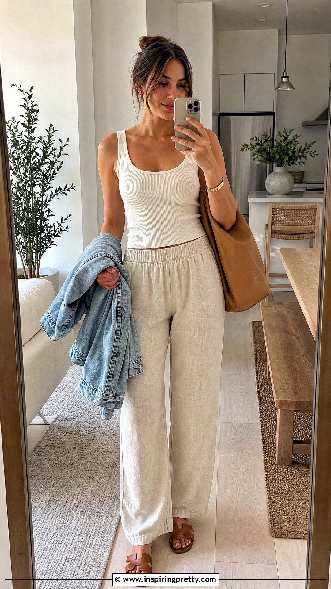 Ribbed Tank Top With Pull On Pants - 20 spring and summer tops for women