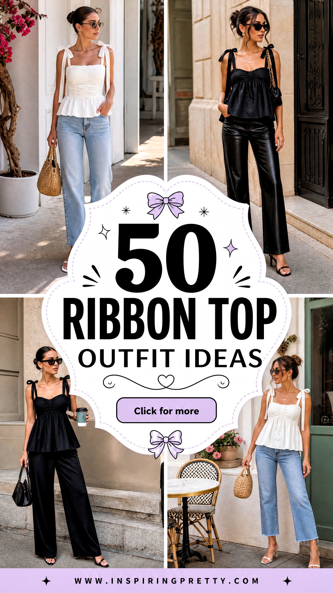 50 Ribbon Top Outfit Ideas for Sweet Trendy Looks This Summer - 50 Ribbon Top Outfit Ideas for Sweet, Trendy Looks This Summer