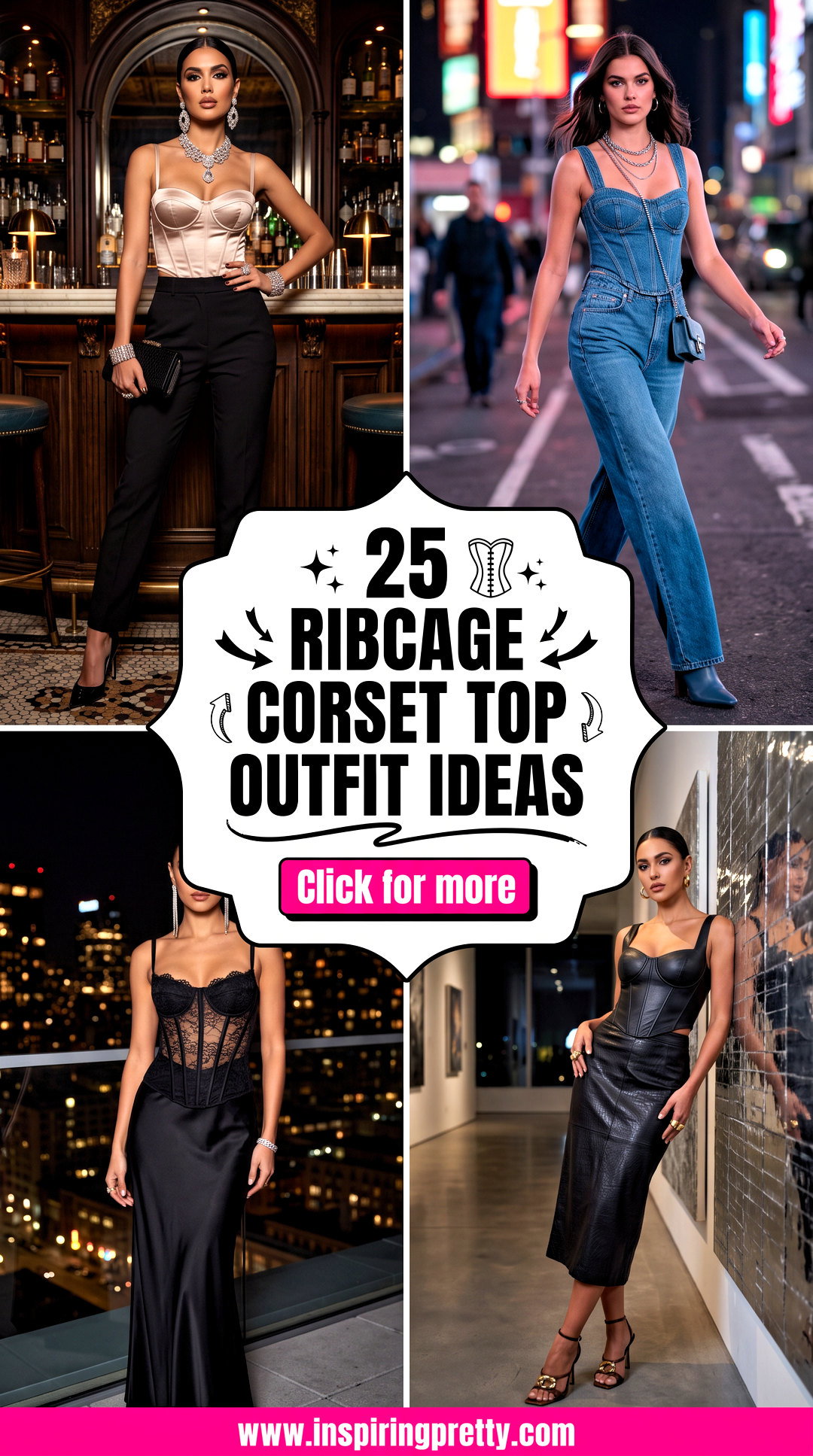 25 Ribcage Corset Top Outfit Ideas for Dramatic Night-Out Looks - 25 Ribcage Corset Top Outfit Ideas for Dramatic Night-Out Looks