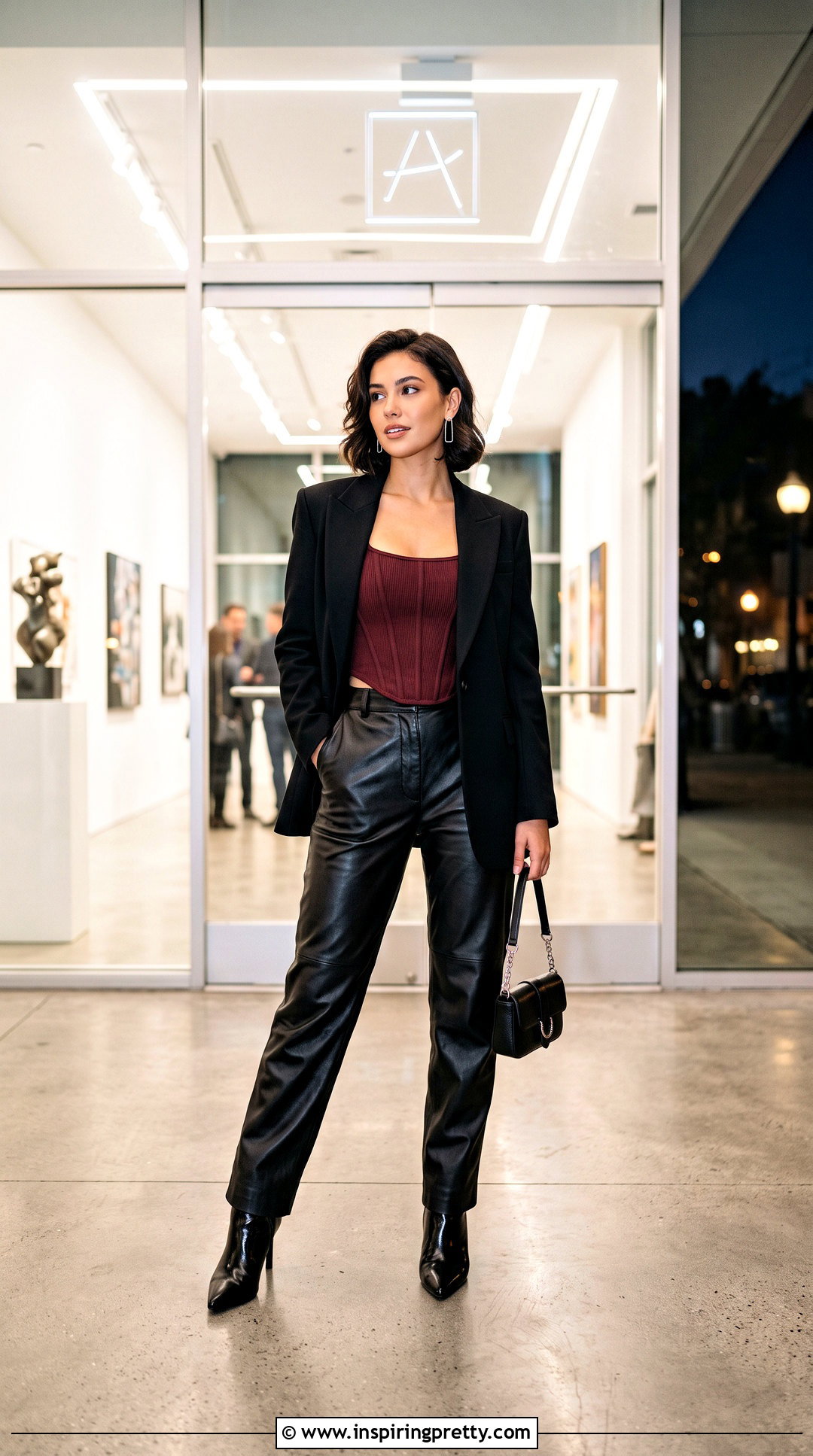 Ribcage Corset Top With Leather Pants - 25 Ribcage Corset Top outfit ideas