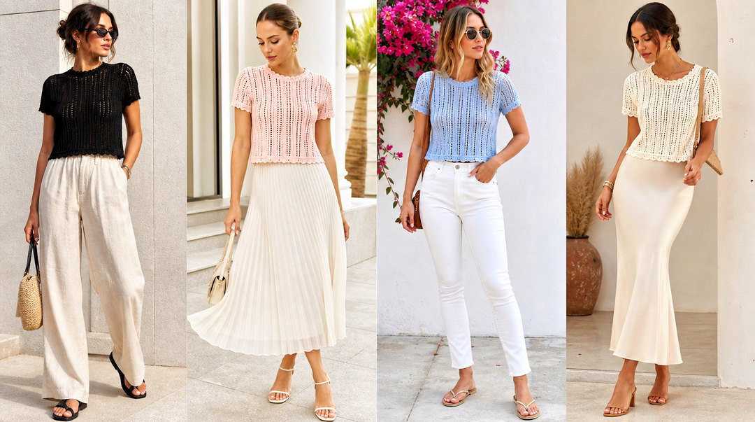 25 Ribs Crochet Tops Fresh Handmade Style for Sunny Days