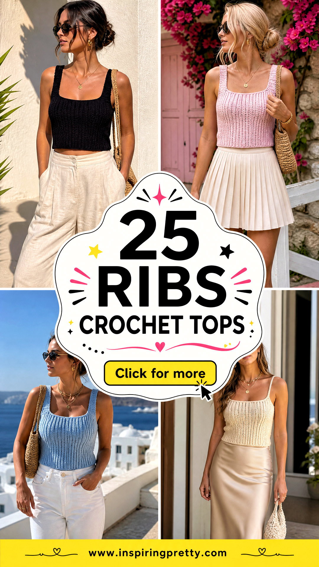 25 Ribs Crochet Tops Fresh Handmade Style for Sunny Days - 25 Ribs Crochet Tops: Fresh Handmade Style for Sunny Days