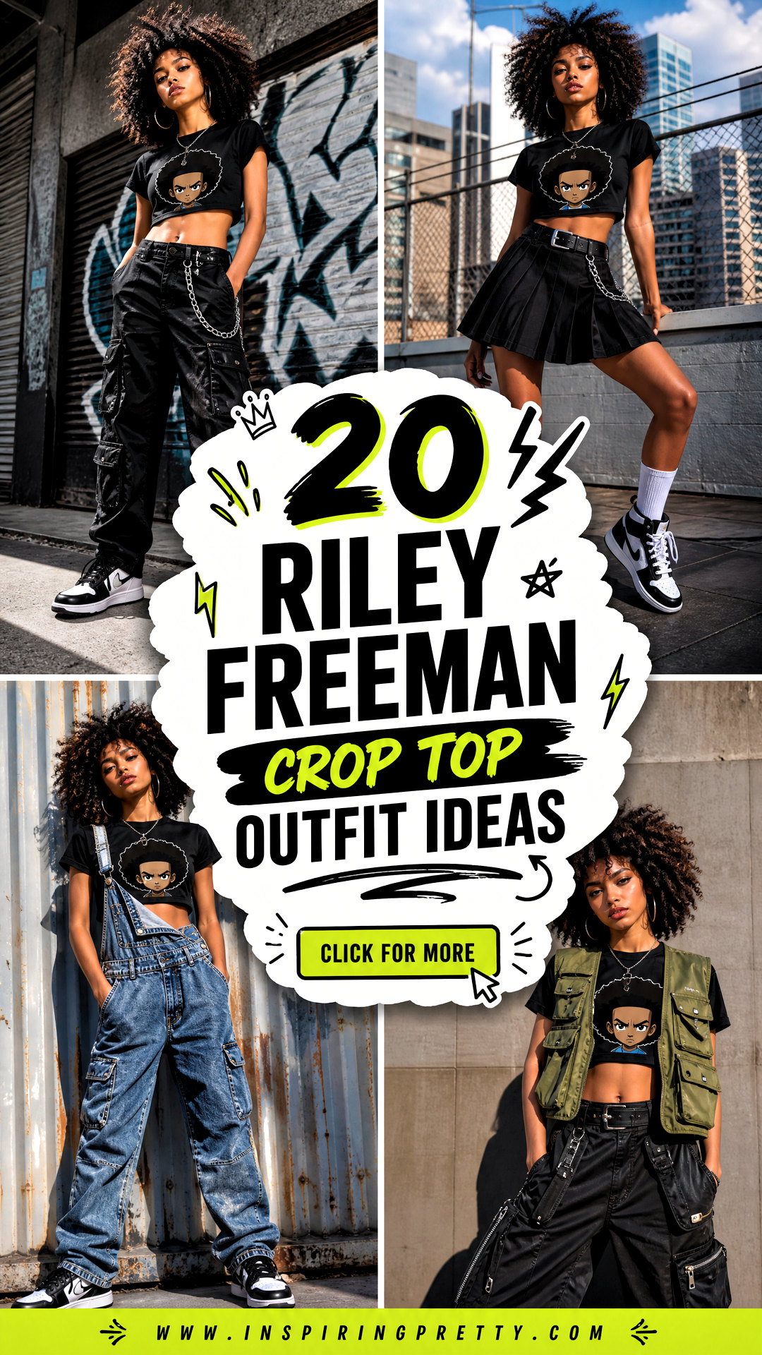 20 Riley Freeman Crop Top Outfit Ideas for Bold Streetwear - 20 Riley Freeman Crop Top Outfit Ideas for Bold Streetwear