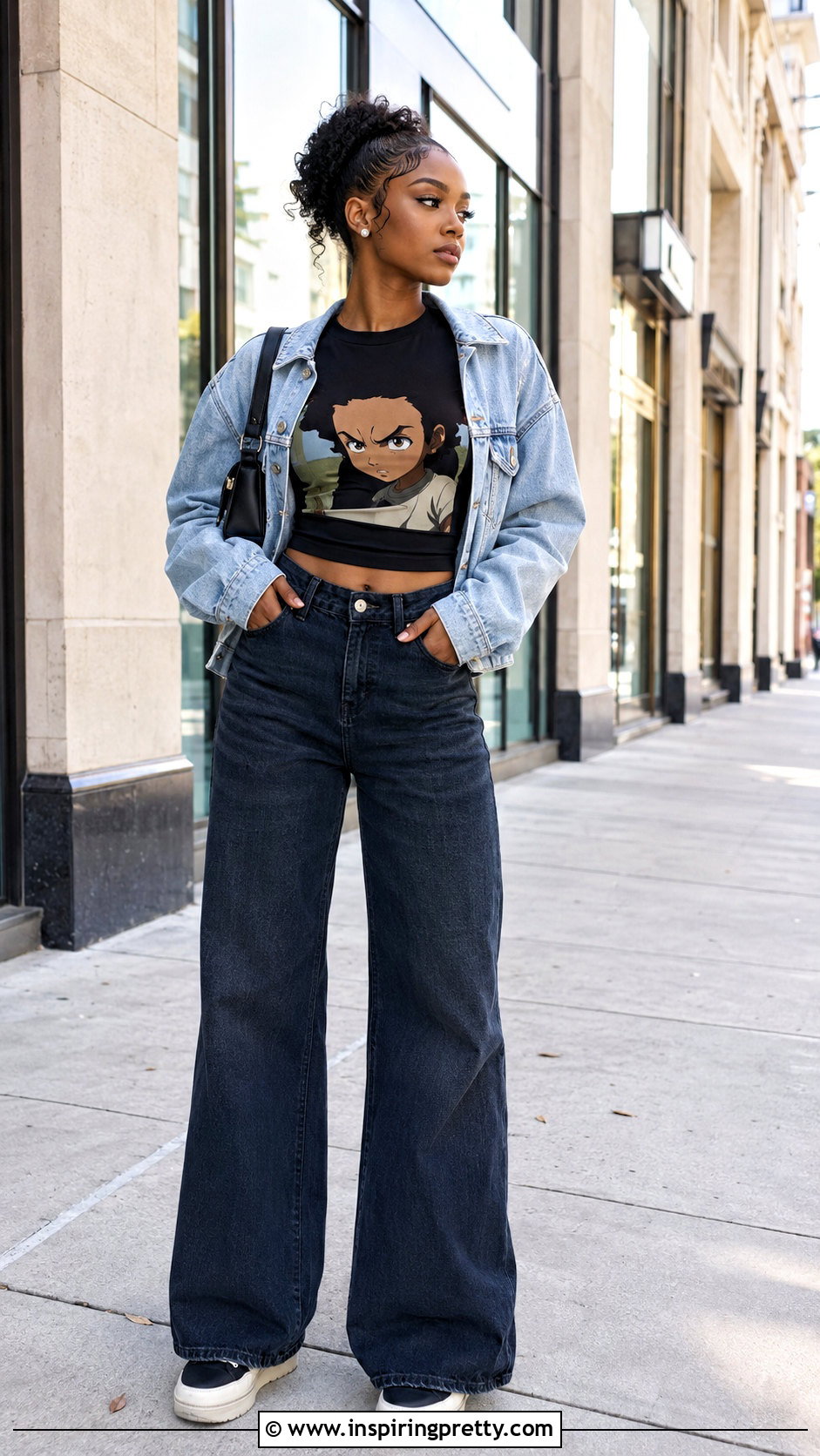 Riley Freeman Crop Top With Wide Leg Jeans - 20 Riley Freeman Crop Top outfit ideas