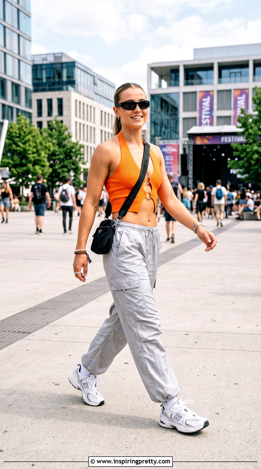 Ring Linked Halter Top With Parachute Pants - 20 Ring Linked Halter Top outfit ideas
