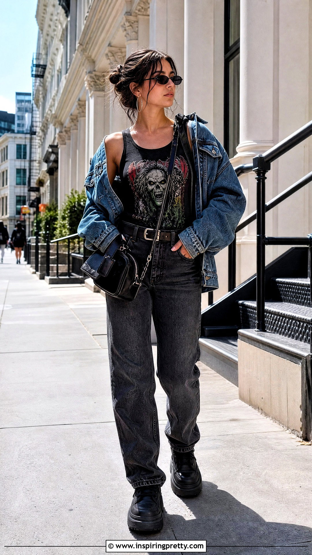 Rob Zombie Tank Top With Layered Denim - 20 rob zombie tank top outfit ideas