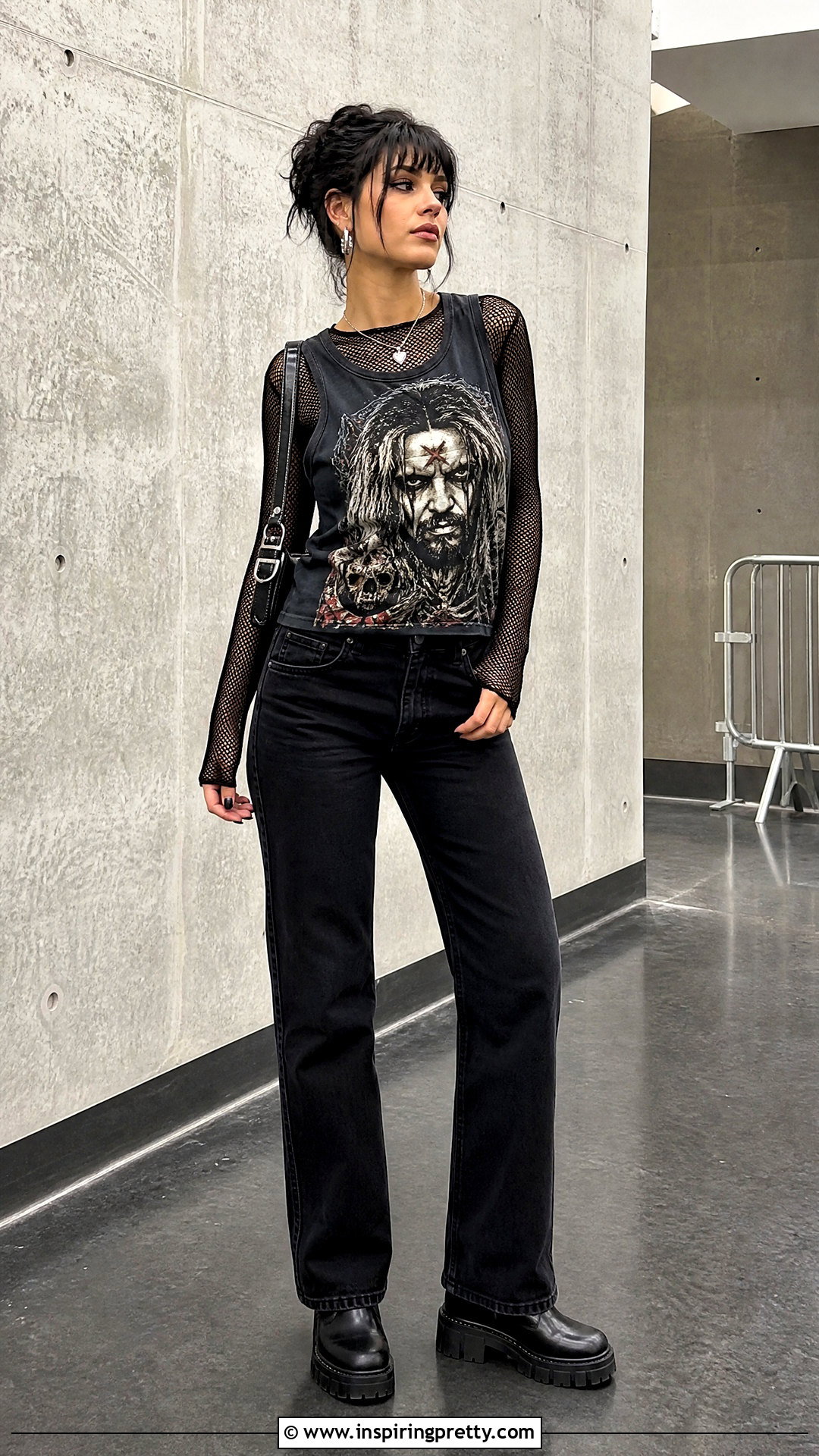 Rob Zombie Tank Top With Mesh Long Sleeve Top - 20 rob zombie tank top outfit ideas