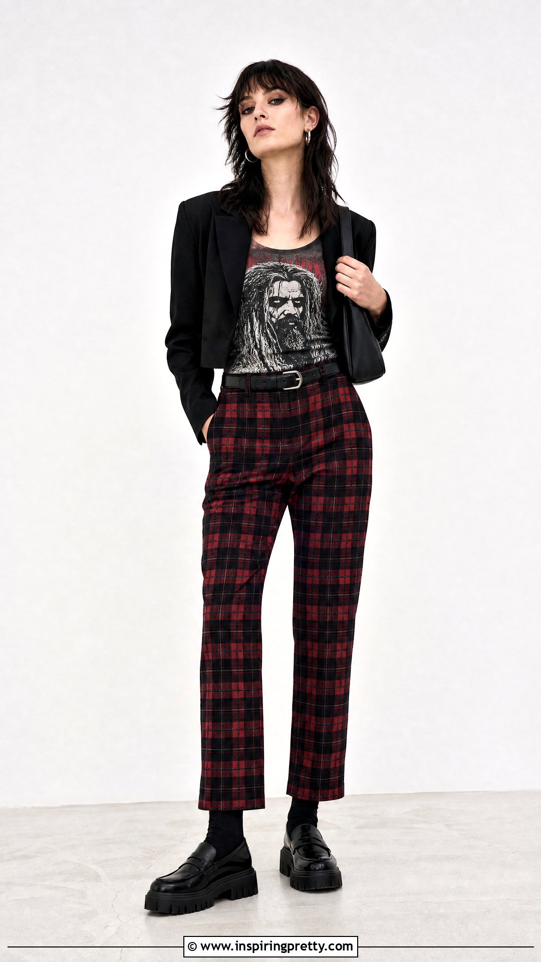 Rob Zombie Tank Top With Plaid Pants - 20 rob zombie tank top outfit ideas