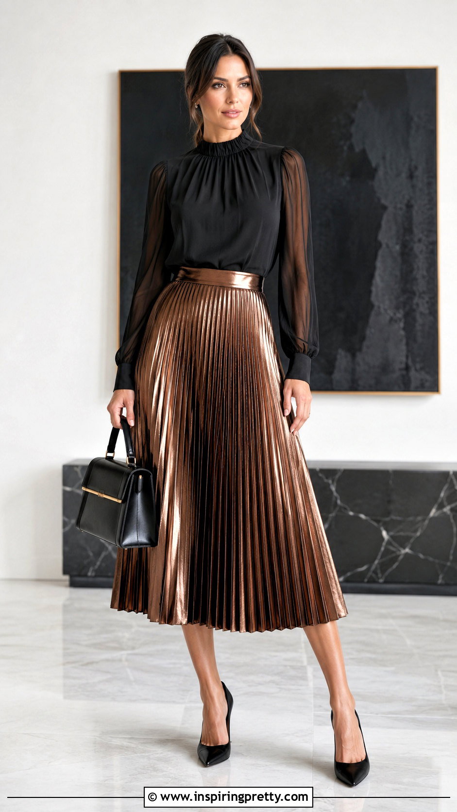Robert Rodriguez Black Top With Pleated Skirt - 20 robert rodriguez tops outfit ideas