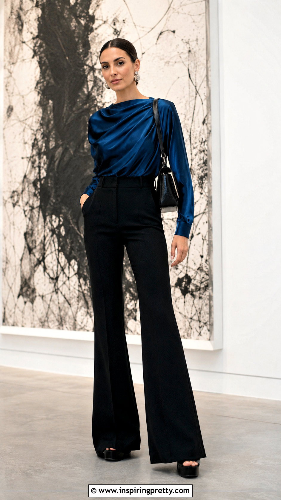 Robert Rodriguez Draped Top With Flared Pants - 20 robert rodriguez tops outfit ideas