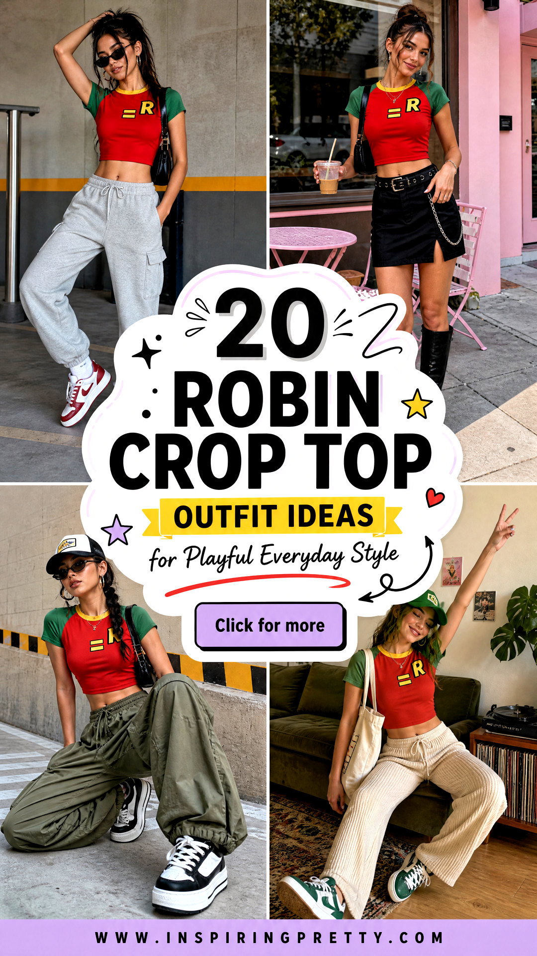 20 Robin Crop Top Outfit Ideas for Playful Everyday Style - 20 Robin Crop Top Outfit Ideas for Playful Everyday Style