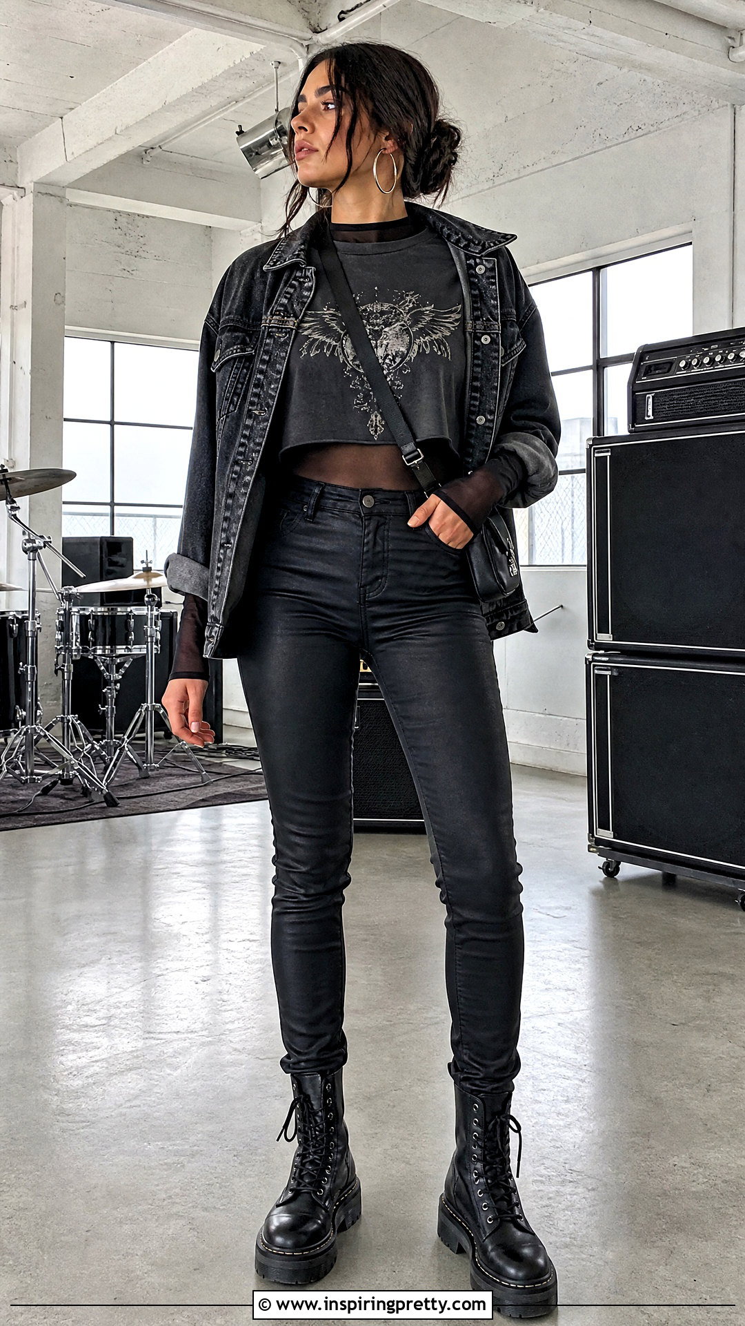 Rock Crop Top With Layered Mesh Top - 20 The Rock Crop Top outfit ideas