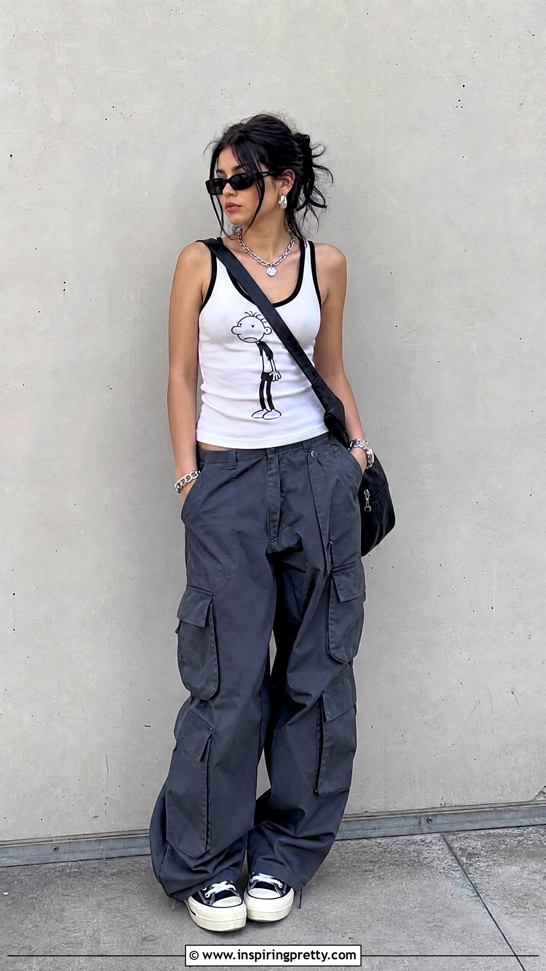Rodrick Heffley Tank Top With Baggy Cargo Pants - 25 Rodrick Heffley Tank Top outfit ideas