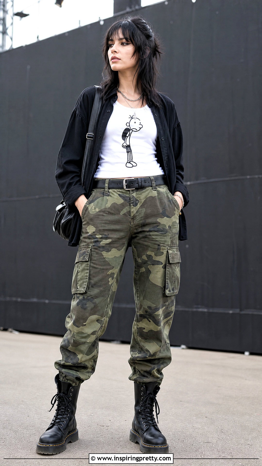 Rodrick Heffley Tank Top With Camouflage Pants - 25 Rodrick Heffley Tank Top outfit ideas