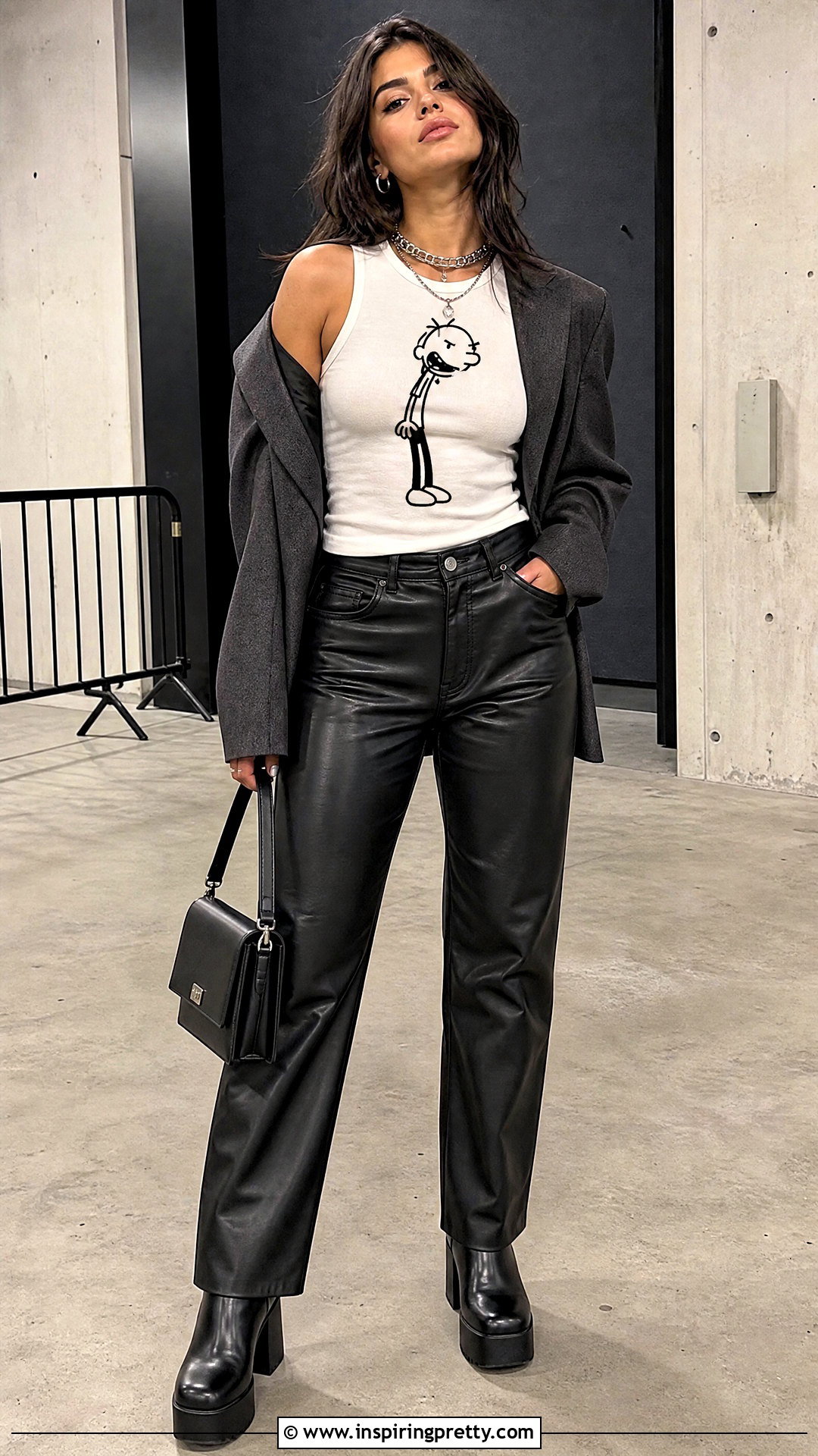 Rodrick Heffley Tank Top With Leather Pants - 25 Rodrick Heffley Tank Top outfit ideas