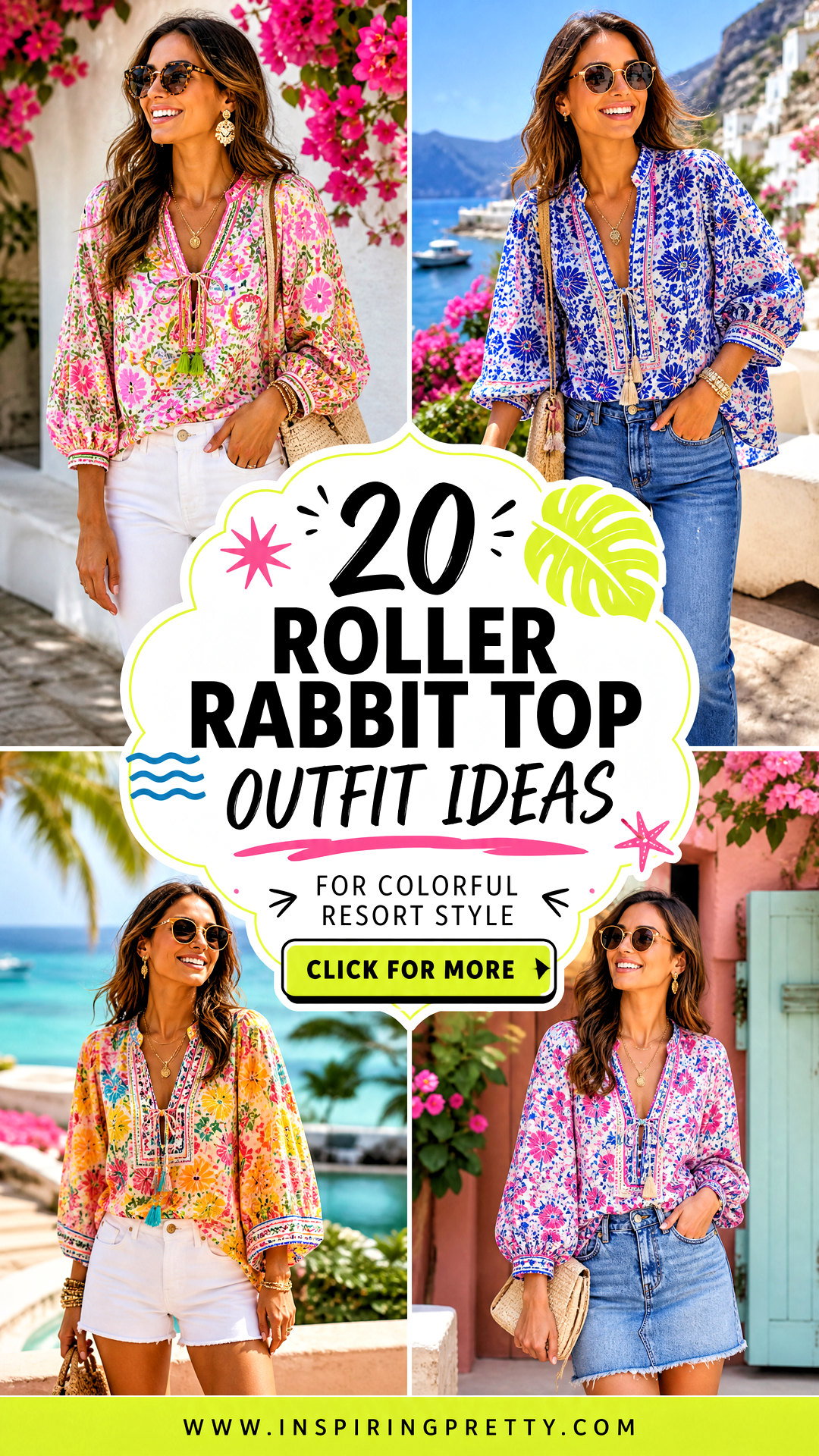 20 Roller Rabbit Top Outfit Ideas for Colorful Resort Style - 20 Roller Rabbit Top Outfit Ideas for Colorful Resort Style