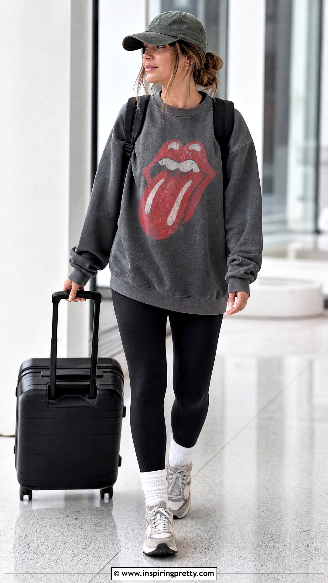 Rolling Stones Sweatshirt With Leggings - 20 Rolling Stones Tops outfit ideas