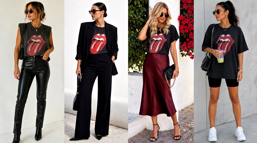 20 Rolling Stones Tops Outfit Ideas for Iconic Concert Style