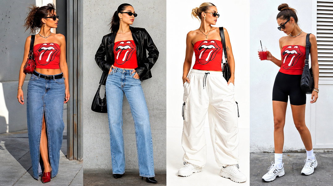 20 Rolling Stones Tube Tops for Iconic Festival Outfits