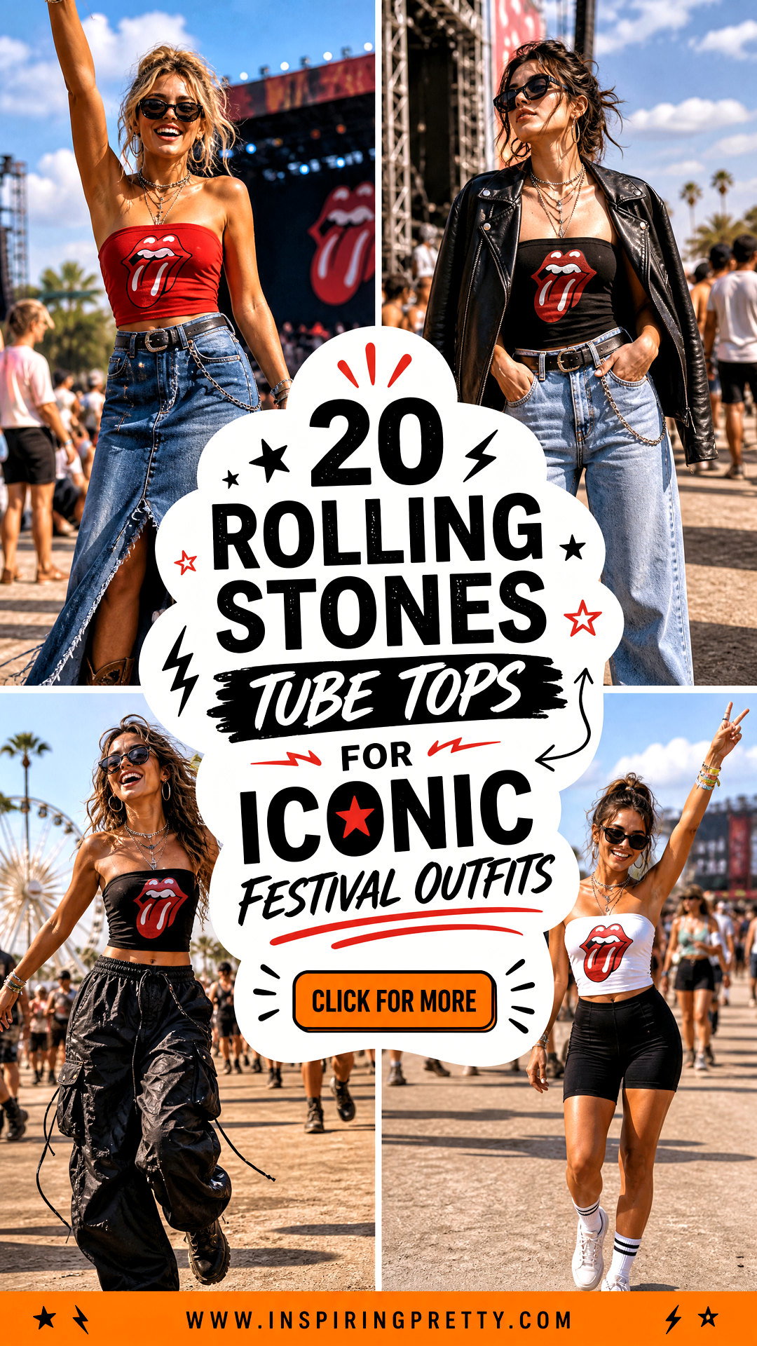 20 Rolling Stones Tube Tops for Iconic Festival Outfits - 20 Rolling Stones Tube Tops for Iconic Festival Outfits