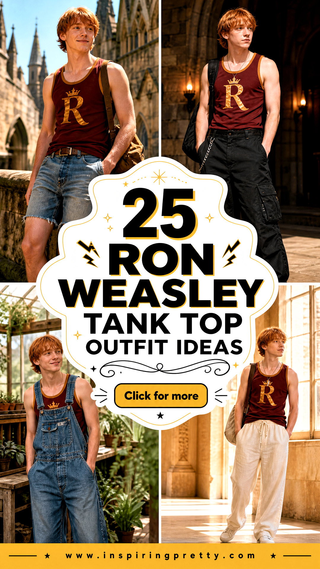 25 Ron Weasley Tank Top Outfit Ideas for Loyal Potter Fans - 25 Ron Weasley Tank Top Outfit Ideas for Loyal Potter Fans